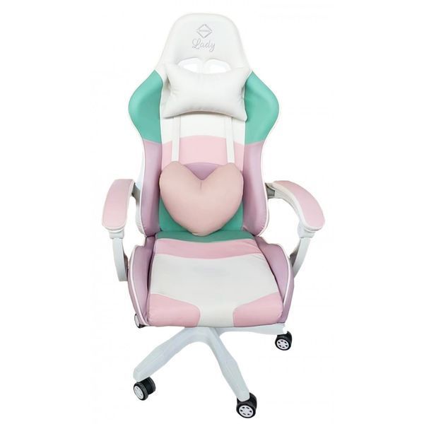 Кресло игровое Bonro Lady 813 розово-фиолетовое (42300099) 42300099 фото