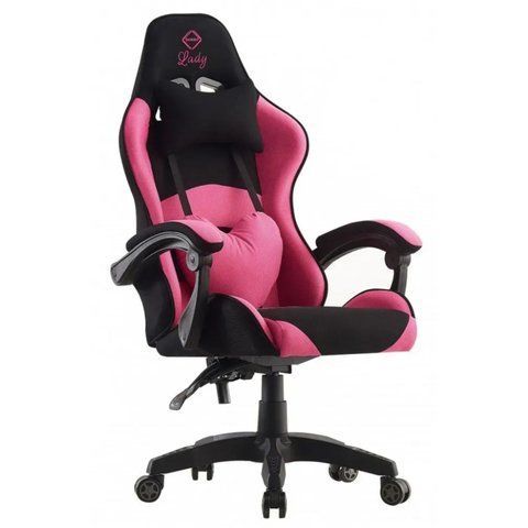 Крісло геймерське Bonro Lady 806 чорно-рожеве (42300097) 42300097 фото
