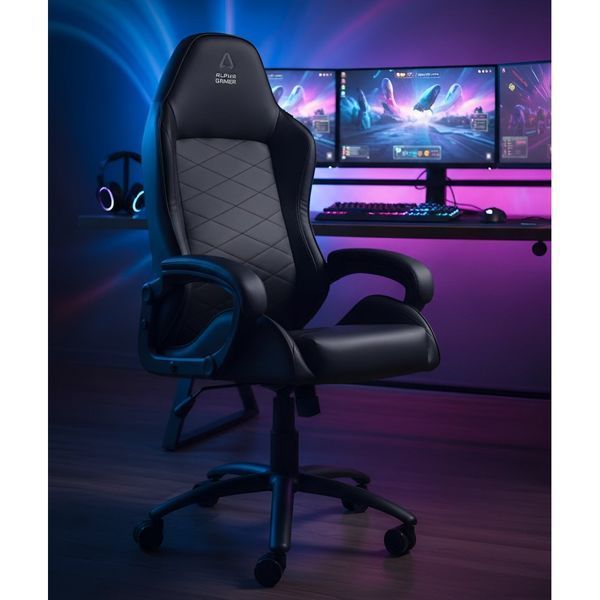 Кресло геймерское Bonro Alpha Gamer YG-N122 черное (42401147) 42401147 фото