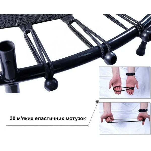 Батут детский комнатный Atleto 140 см с сеткой зеленый (21000402) 21000402 фото