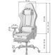 Геймерське крісло з підставкою для ніг Bonro 1002G-1 сіре (42401212) 42401212 фото 17