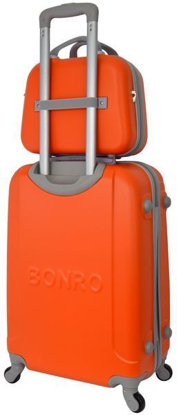 Комплект валіза та кейс Bonro Smile великий оранжевий (10110309) 10110309 фото