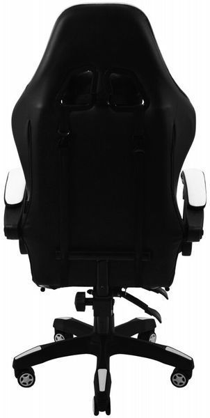 Крісло геймерське Bonro B-810 DQ біле з підставкою для ніг (42400136) 42400136 фото