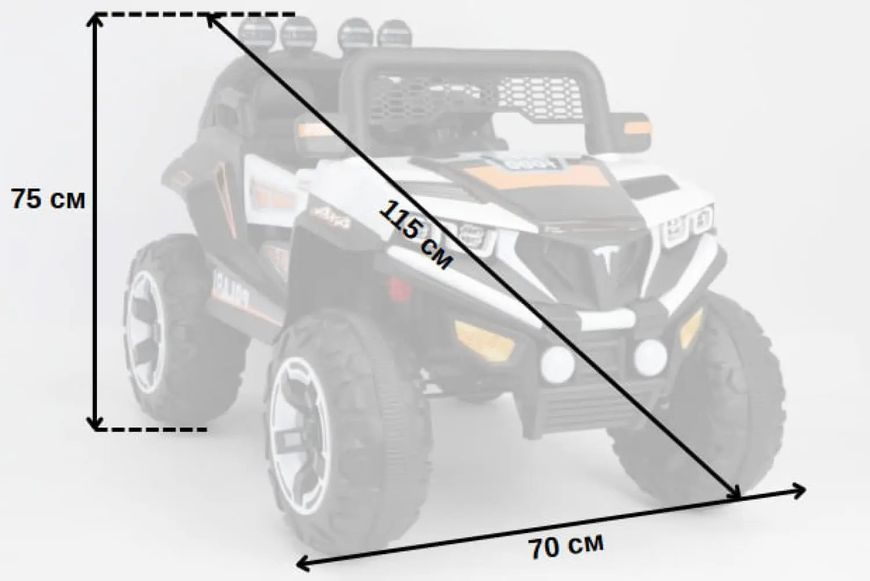 Дитячий електромобіль 4х4 Spoko SP-V50 білий (42401059) 42401059 фото