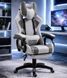 Кресло геймерское из ткани Bonro B-146 серое с подставкой для ног (42401177) 42401177 фото 6