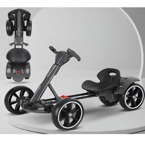 Детский электрокарт с пультом управления Spoko SP-V17 6V4,5 черный (42412110) 42412110 фото