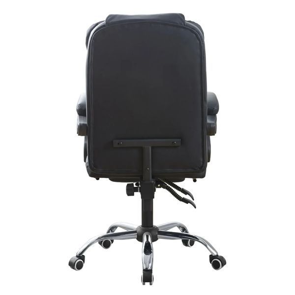 Крісло офісне на колесах Bonro BN-6071 чорне з підставкою для ніг (42400292) 42400292 фото