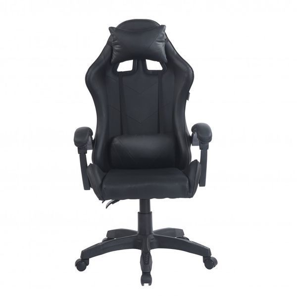Геймерское эргономичное кресло с подушкой Bonro BN-086 черное (42400965) 42400965 фото
