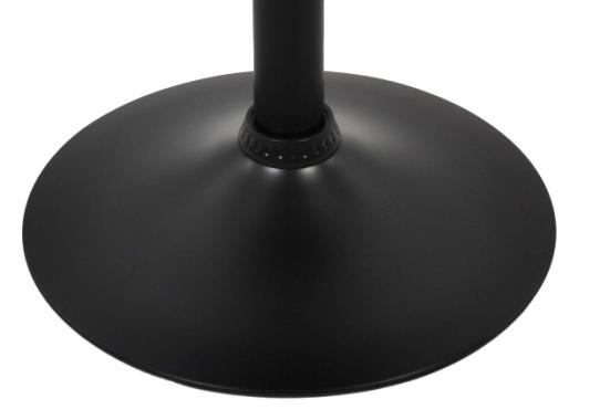 Барный стул со спинкой Bonro BC-0106 черный с черным основанием 