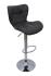 Барний стілець зі спинкою Bonro 509 темно-сірий