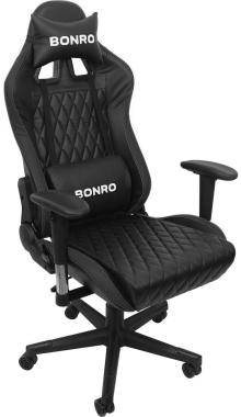  Крісло геймерське Bonro 1018 чорне																										