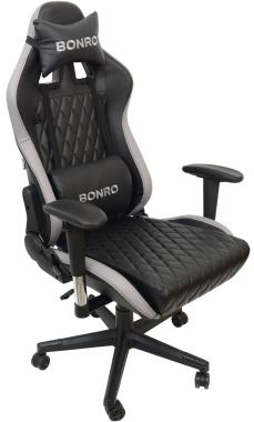  Крісло геймерське Bonro 1018 сіре