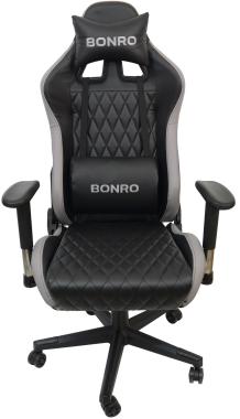  Крісло геймерське Bonro 1018 сіре