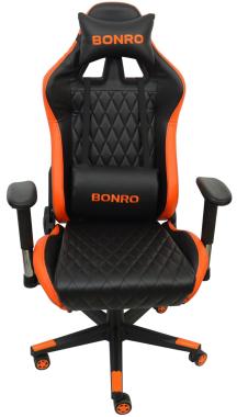  Крісло геймерське Bonro 1018 оранжеве