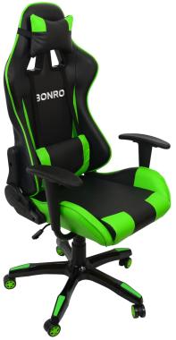 Кресло геймерское Bonro 2018 зеленое 
