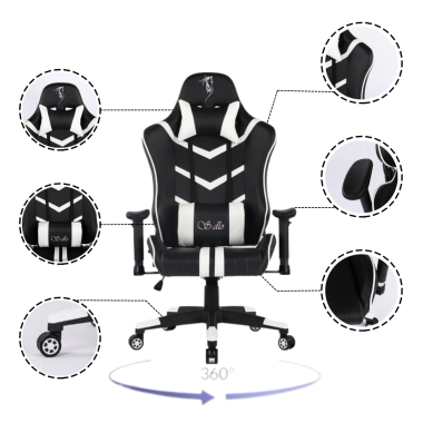  Крісло геймерське Sidlo Air White