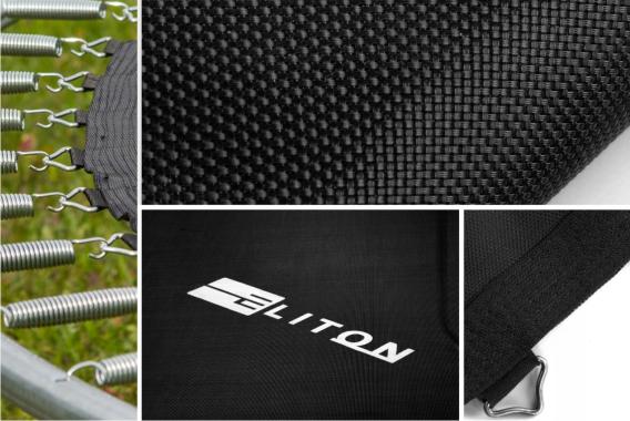  Батут ELITON 312 см з сіткою синій