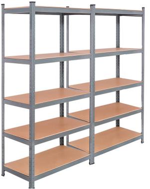 Стеллаж металлический 2 секции 10 полок Siker 180x90x40 