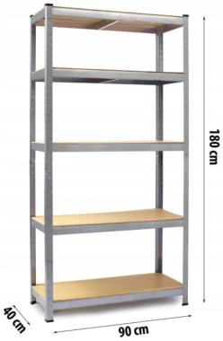  Стелаж металевий 180х90х40см Siker GoodTool G9040 5 полиць