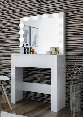 Туалетный столик с подсветкой Bonro- B070 белый 