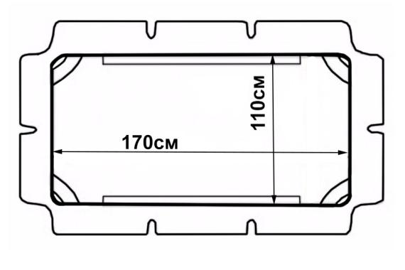  Дашок для садової гойдалки Bonro 170x110см зелений