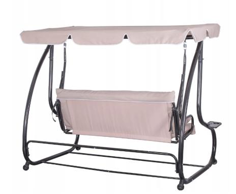 Качеля садовая Bonro Garden бежевая 4 местная 230 см ширина 