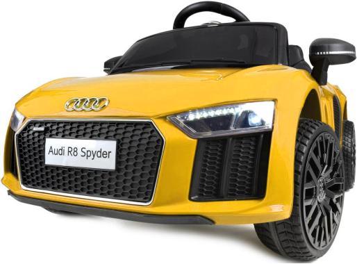  Дитячий електромобіль AUDI HL-1818 жовтий (ліцензійний)