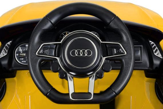  Дитячий електромобіль AUDI HL-1818 жовтий (ліцензійний)