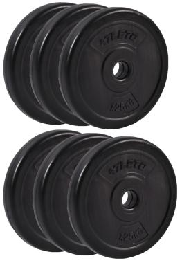 Диск для штанг и гантелей композитный Atleto 6шт x 1,25кг 