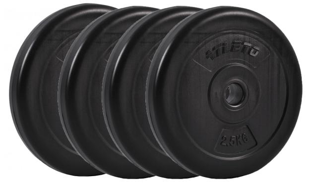 Диск для штанг и гантелей композитный Atleto 4шт x 2,5кг 