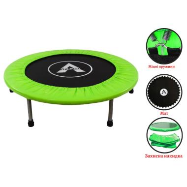 Батут мини Atleto 102 см зеленый 