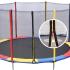 Батут Atleto 404 см с сеткой и стремянкой multikolor + подарок мячик 