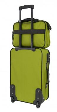  Комплект валіза + сумка Bonro Best невеликий зелений