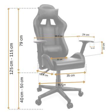 Крісло геймерське Bonro Elite черное 