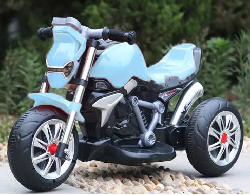  Дитячий електромотоцикл SPOKO M-3196 блакитний