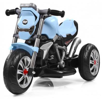  Дитячий електромотоцикл SPOKO M-3196 блакитний