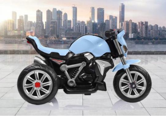  Дитячий електромотоцикл SPOKO M-3196 блакитний