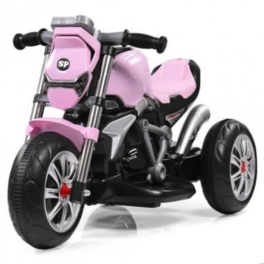 Детский электромотоцикл SPOKO M-3196 розовый 