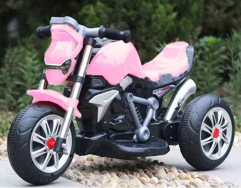 Детский электромотоцикл SPOKO M-3196 розовый 