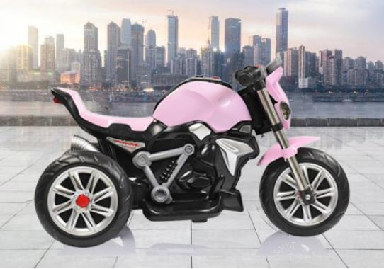 Детский электромотоцикл SPOKO M-3196 розовый 