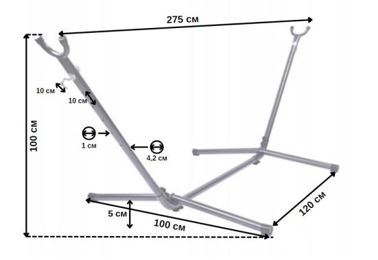 Устойчивый каркас для гамака металлический Bonro B-094 (120 кг) 
