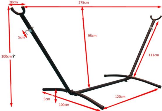 Устойчивый каркас для гамака металлический Bonro B-094 (120 кг) 