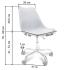  Крісло Bonro B- 487 на колесах сіре