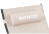 Садовый лежак шезлонг с алюминиевой рамой Bonro BG-008 бежевый 