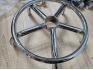 Крісло табурет на колесах зі спинкою кругле Bonro B-494 чорне (1663) - уцінений товар