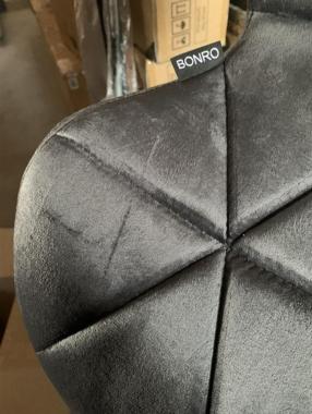  Крісло на колесах Bonro B-531 велюр сіре (333)