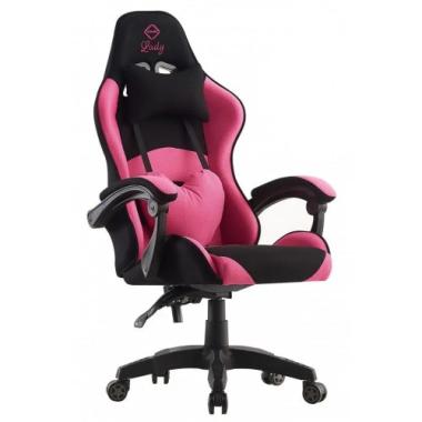  Крісло геймерське Bonro Lady 806 чорно-рожеве (864) - уцінений товар