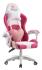  Крісло геймерське Bonro Lady 807 рожево-біле (1137) - уцінений товар