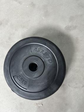 Диск для штанг и гантелей композитный Atleto 4шт x 2,5кг (1241) - уцененный товар 