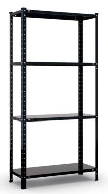 Стеллаж металлический 150х75х30 см Siker G7530J черный (264) 